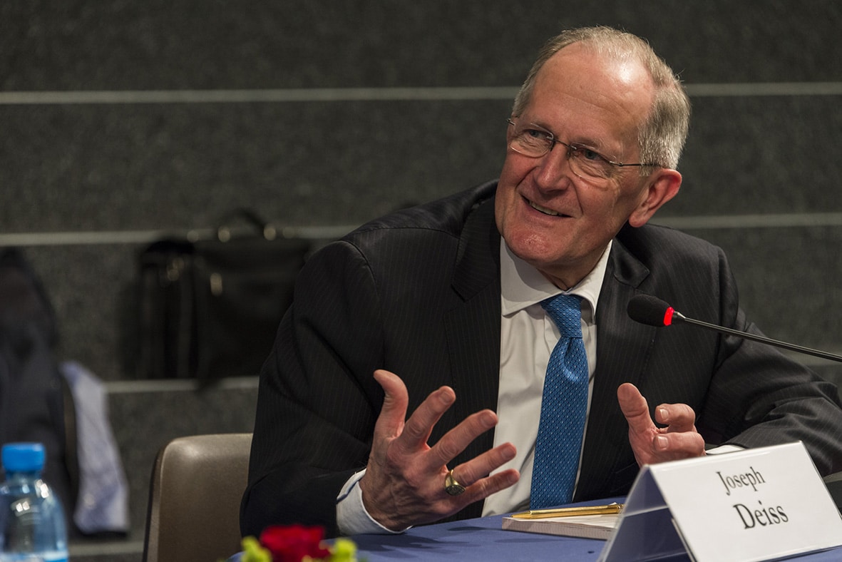 Aleksander Kwaśniewski et Joseph Deiss (2016)