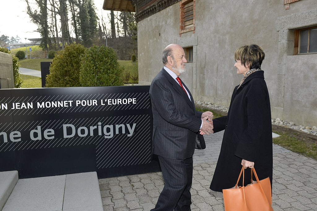 Martin Schulz et Micheline Calmy-Rey (2014)