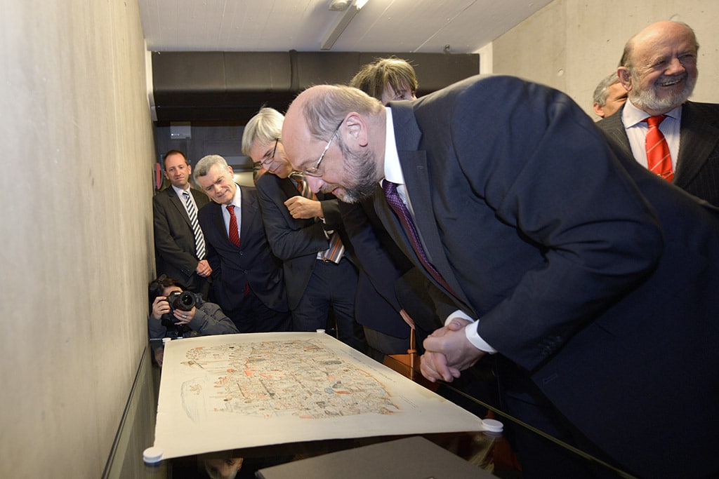 Martin Schulz et Micheline Calmy-Rey (2014)