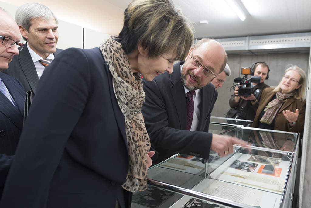 Martin Schulz et Micheline Calmy-Rey (2014)