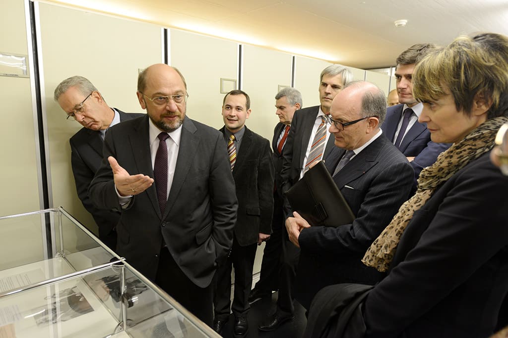 Martin Schulz et Micheline Calmy-Rey (2014)