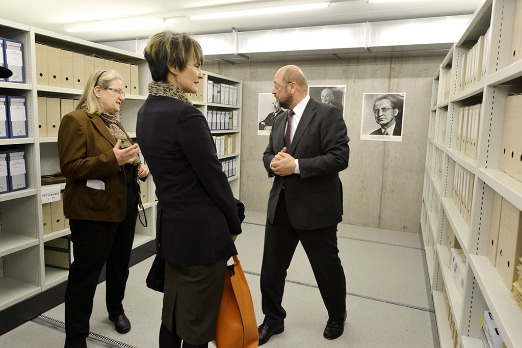 Martin Schulz et Micheline Calmy-Rey (2014)