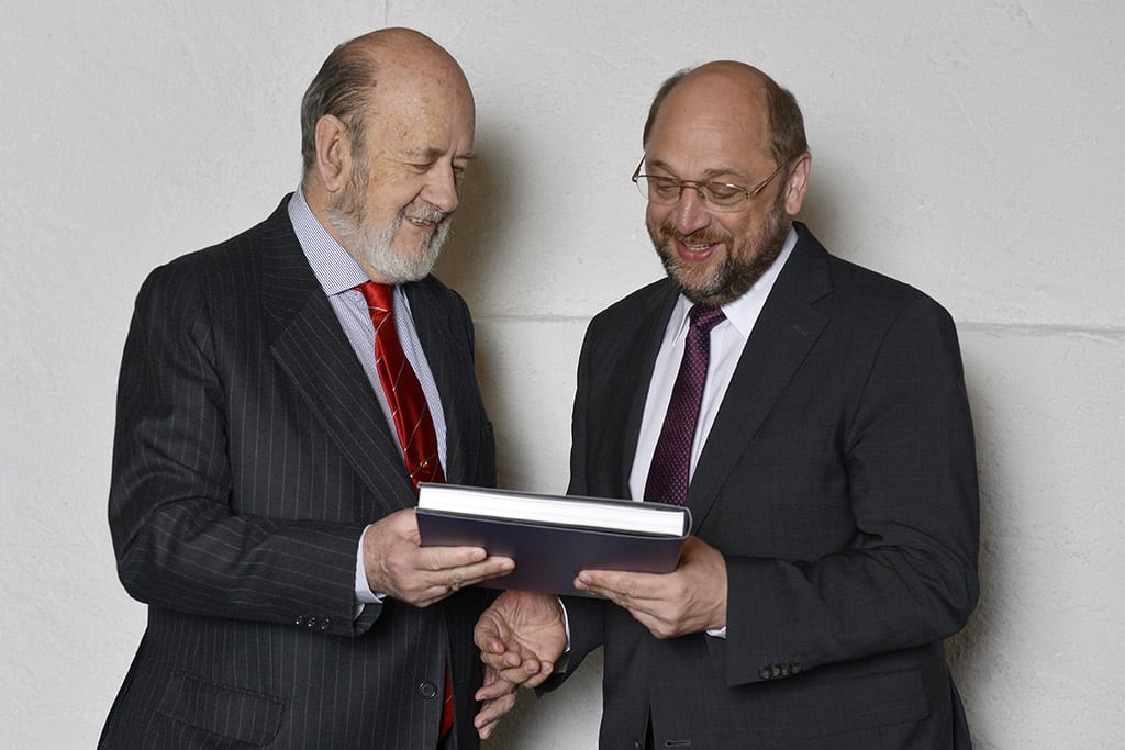 Martin Schulz et Micheline Calmy-Rey (2014)