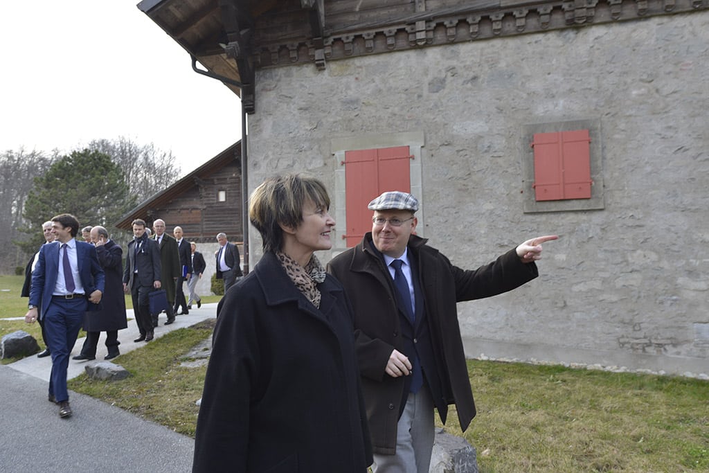 Martin Schulz et Micheline Calmy-Rey (2014)