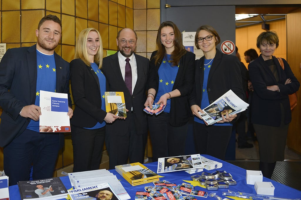 Martin Schulz et Micheline Calmy-Rey (2014)