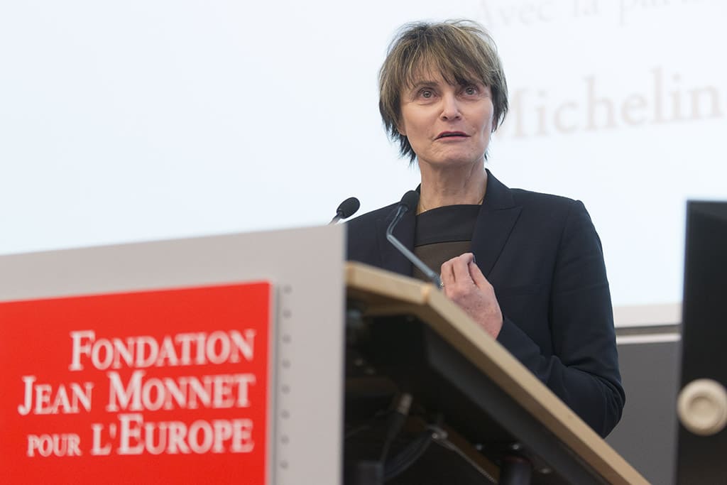 Martin Schulz et Micheline Calmy-Rey (2014)