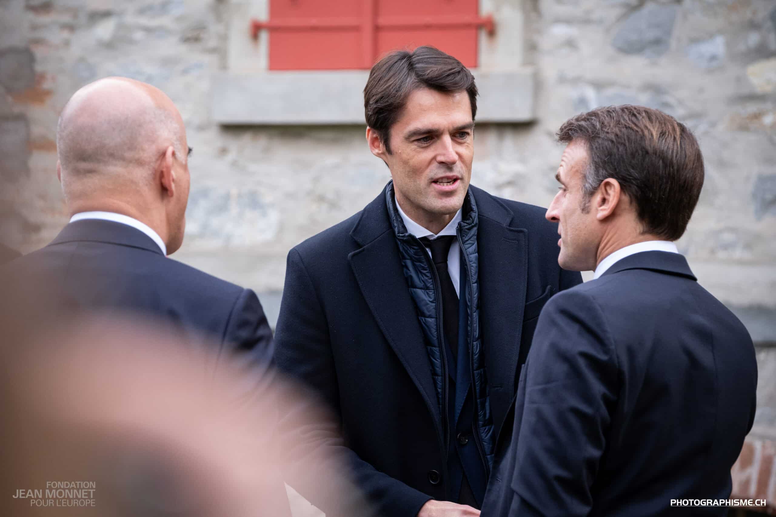 Visite des Présidents Macron et Berset à la Fondation Jean Monnet, 16.11.2023