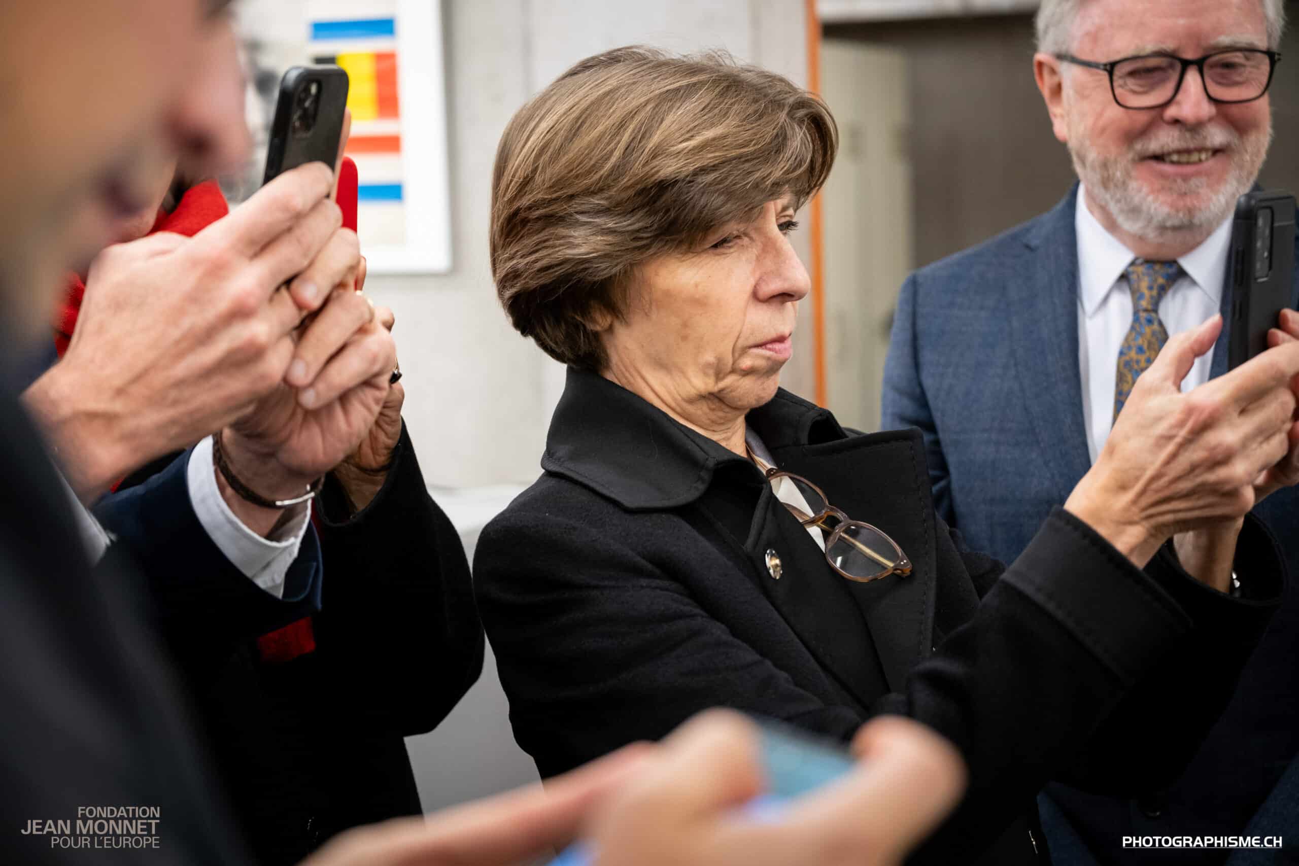Visite des Présidents Macron et Berset à la Fondation Jean Monnet, 16.11.2023