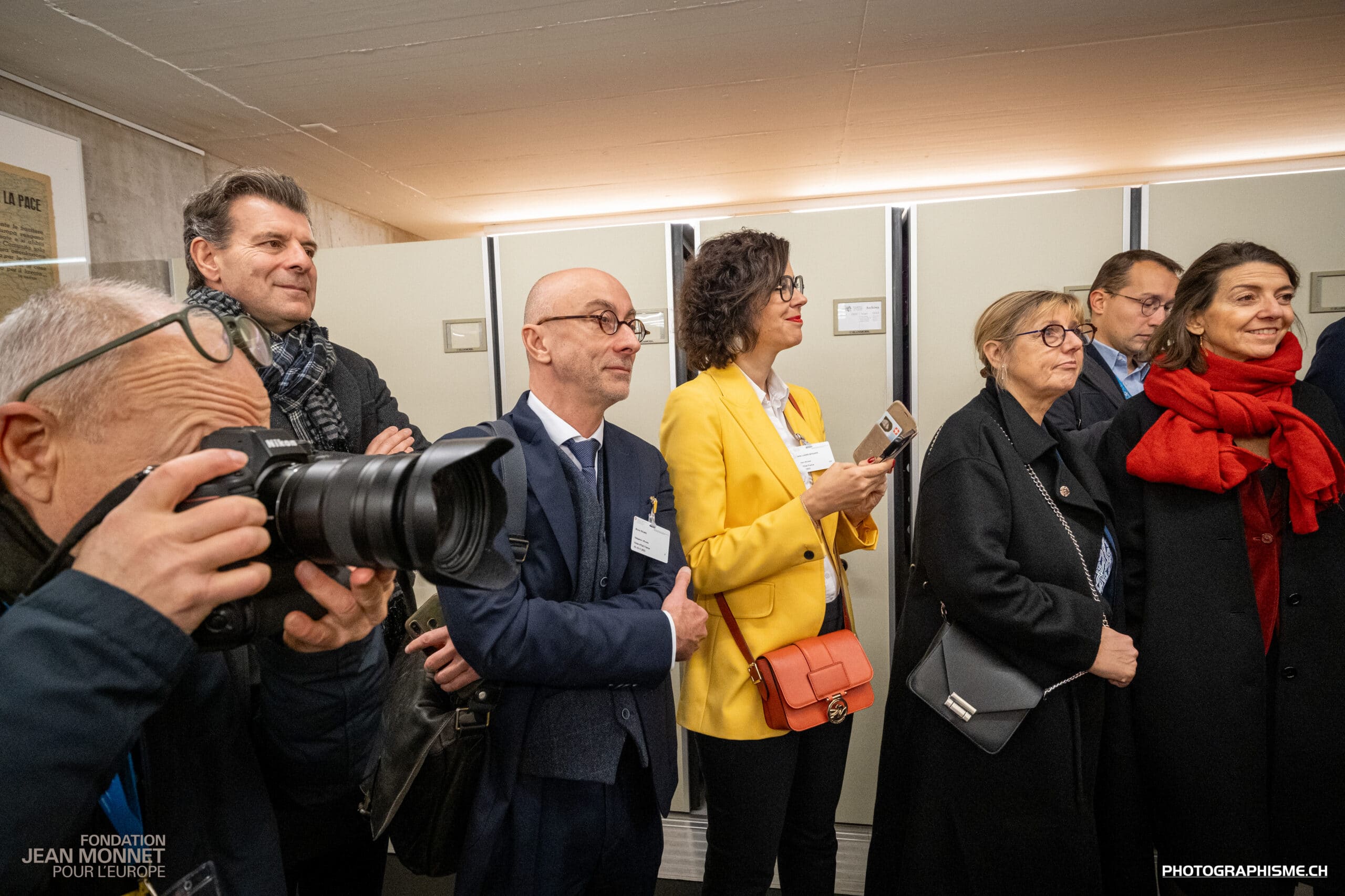 Visite des Présidents Macron et Berset à la Fondation Jean Monnet, 16.11.2023
