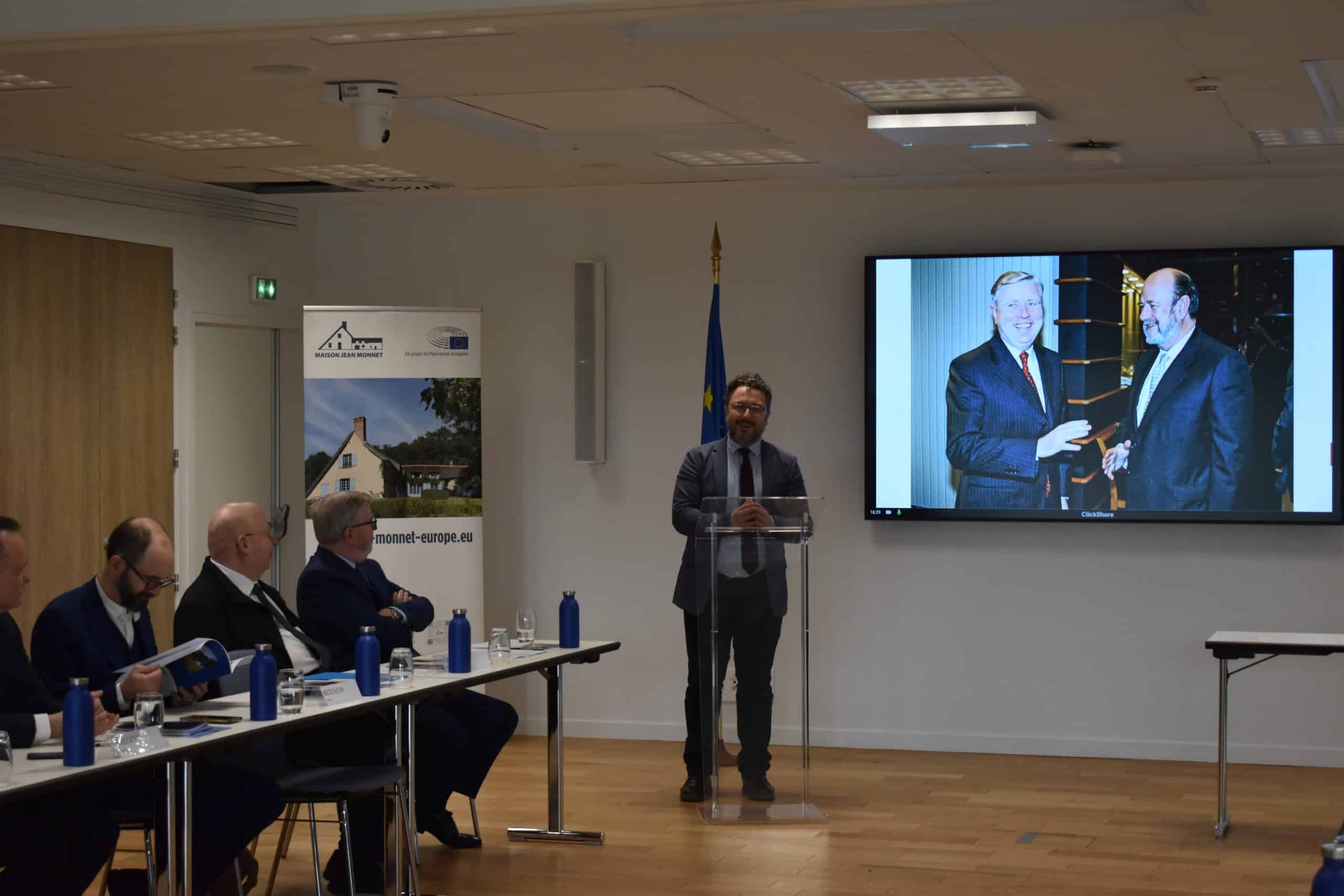 La Fondation participe à un hommage au Président José María Gil-Robles organisé par la Maison Jean Monnet (Parlement européen), 11-12 avril 2024